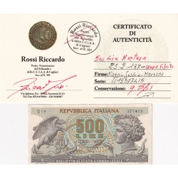 500 Lire Aretusa 23.2.1970 senza FIBRILLE qSPL